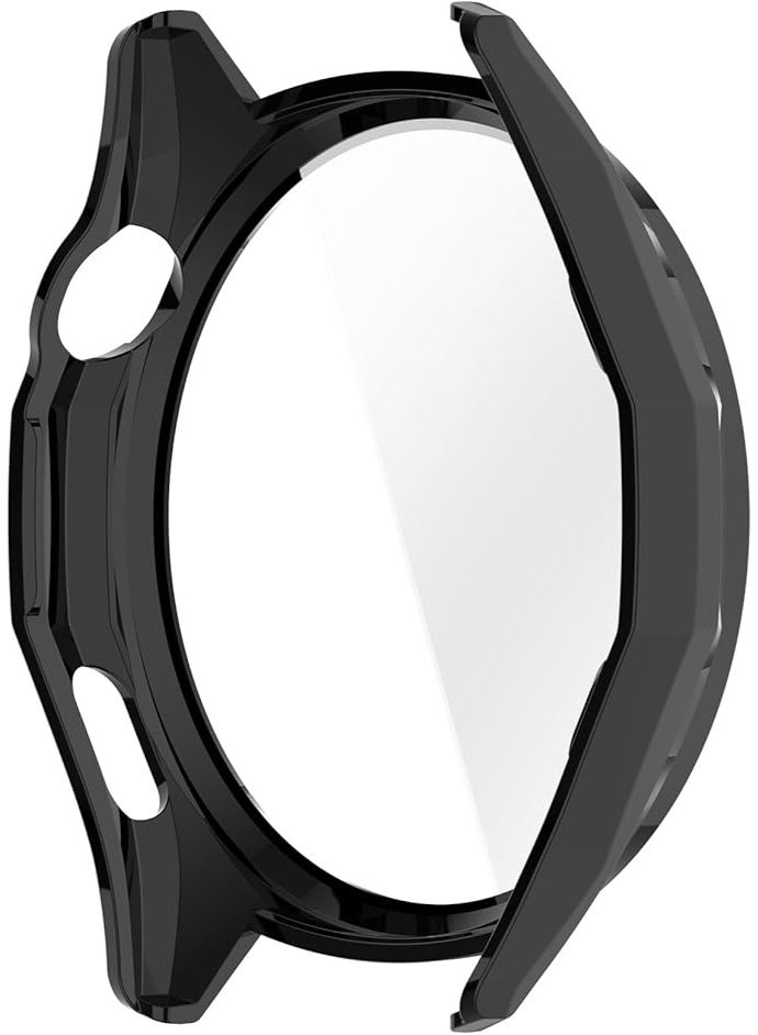 Cover For Huawei Watch GT6 46MM Smart Watch Case,Ultra-Thin Hard PC+Glass Film Protective Cover,Case Cover for Huawei Watch GT6 46MM Accessories (Black) - Image 4